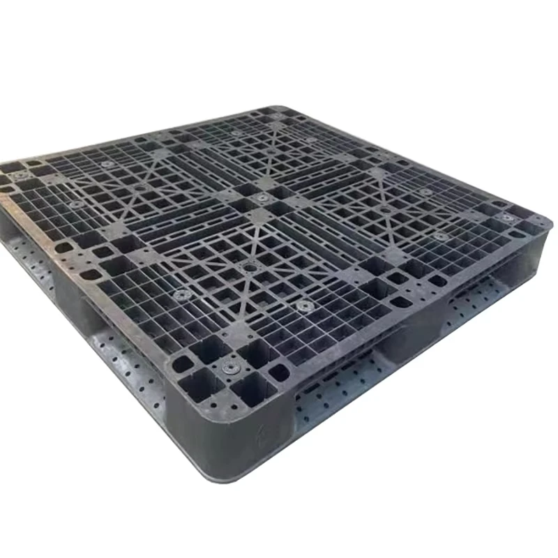 1100-1100-150mm-Custom-Industrial-4-Way-3-Runners-Eco-friendly-Plastic-Pallets-Non-Reversible-Heavy-Duty-Single-Faced-Styles