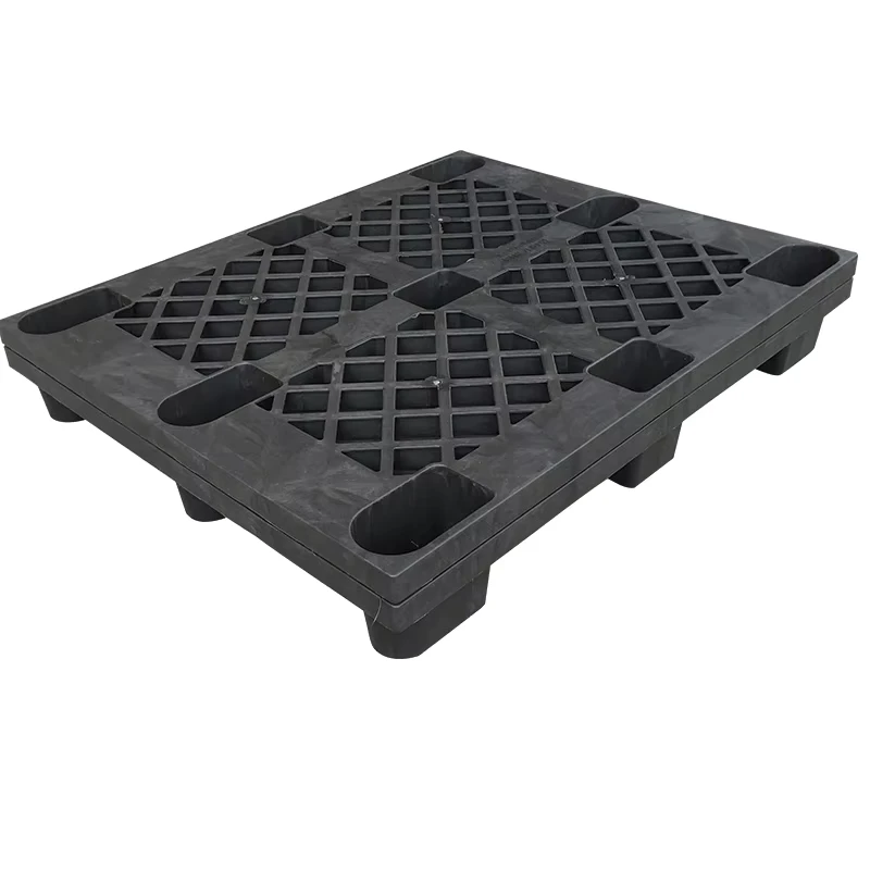 1100x1100mm-9-Legs-4-Ways-European-Environmentally-Friendly-Stackable-Grid-Light-Duty-9-Legs-Plastic-Pallet-for-Disposal-Use