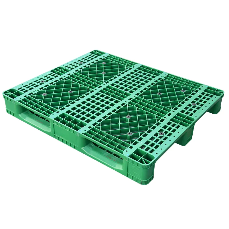 120-120-Cm-4-Way-Entry-Single-Faced-Heavy-Duty-Strong-Euro-Plastic-Pallet-Steel-Reinforcement-ISO-Certified-Recyclable-Rackable
