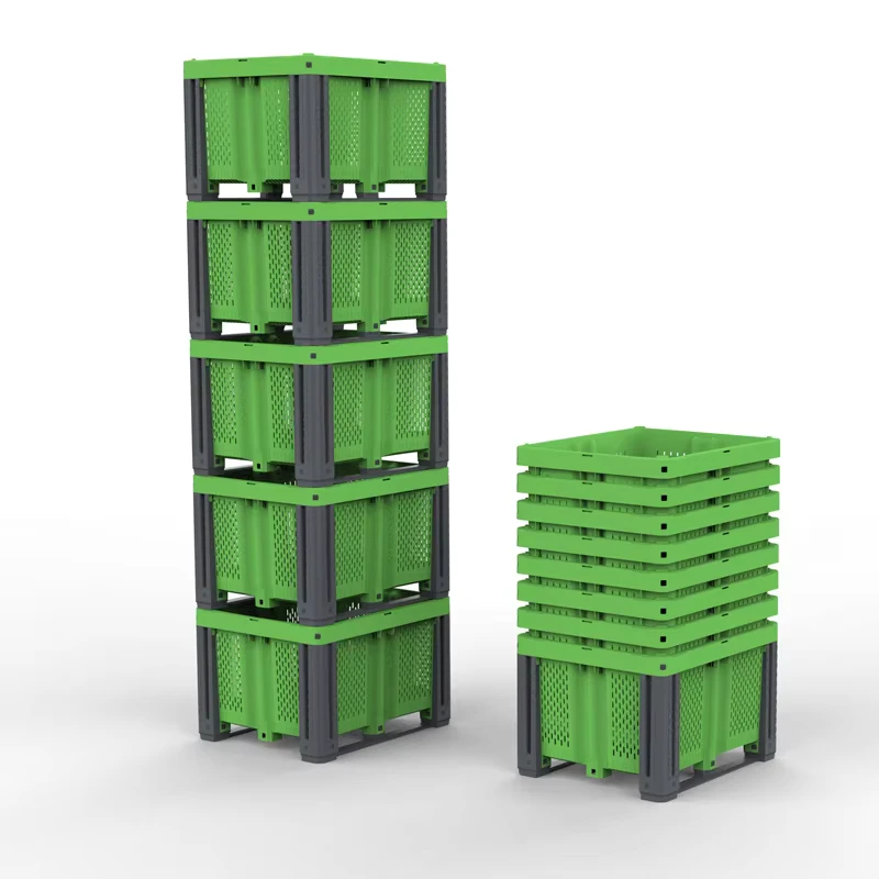 1200X1000X790mm-Recycling-Transfer-Reusable-PP-Solid-Fruit-Pallet-Box