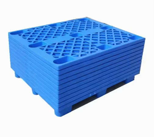 1200X1100X145mm-4-Way-Entry-Industry-Logistics-Custom-One-Time-Use-Factory-Grid-Plastic-Pallet-for-Sales