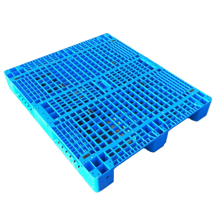 1200x1000x150mm-HDPE-Racking-Plastic-Pallet-Mesh-Deck-Three-Runners-Euro-Single-Faced-Industrial-Pallet-4-Way-Entry