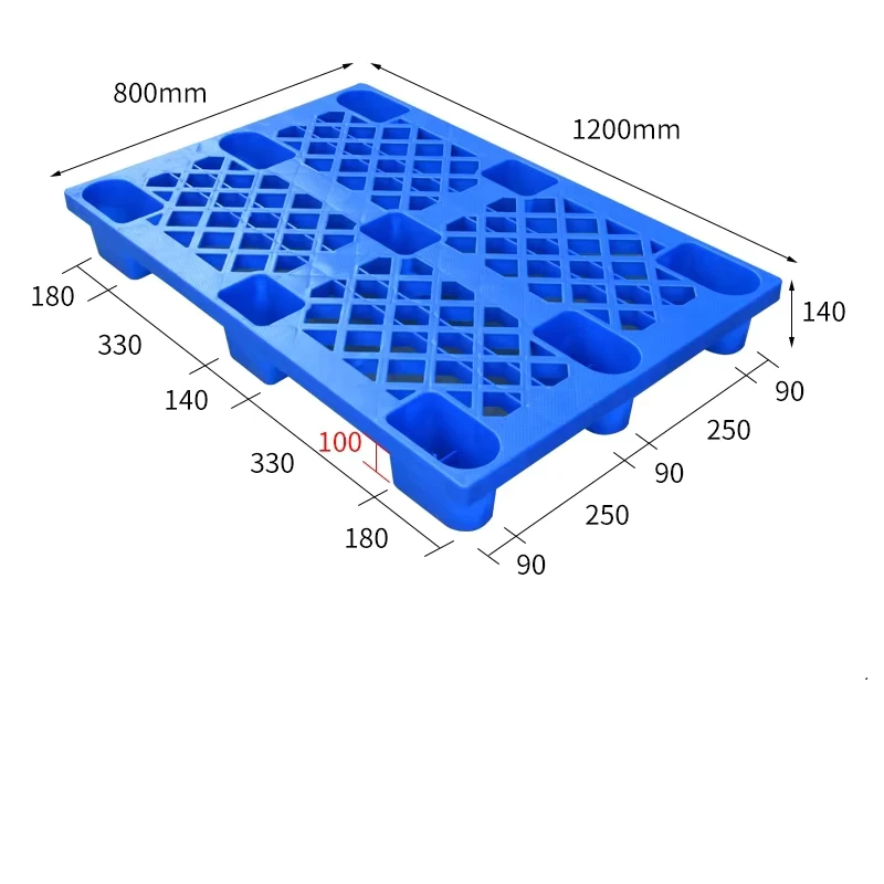 1200x1000x150mm-Steel-Reinforced-HDPE-Plastic-Pallet-Durable-High-Capacity-Rack-Pallets-for-Sale