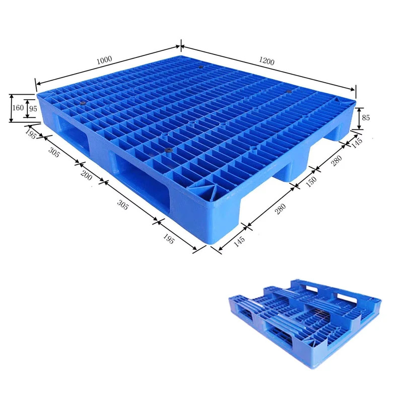 1200x1000x160mm-Euro-Style-Warehouse-Pallets-Single-Faced-4-Way-Entry-Eco-Friendly-Durable-Construction-for-Industrial-Packaging