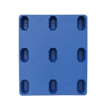 1311-Blown-Molded-Nine-Foot-Single-Faced-Euro-Pallet-HDPE-Material-4-Way-Entry-for-Industrial-Storage-and-Warehouse-Rack-Use