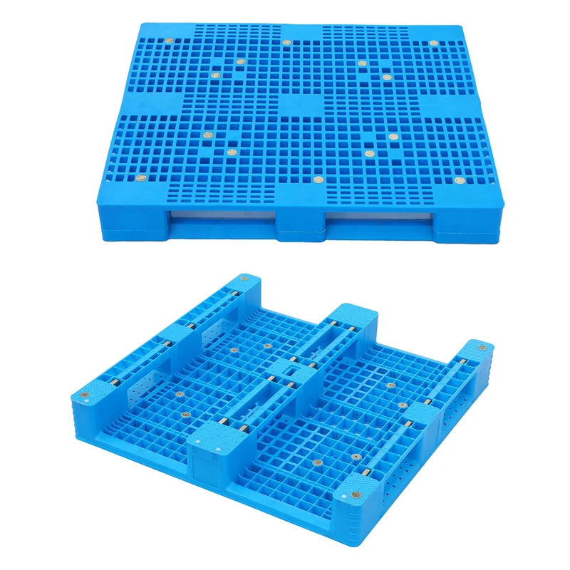 3-Runners-Durable-Euro-friendly-Single-Faced-HDPE-Euro-Warehouse-Pallets-Heavy-Duty-Plastic-Pallet