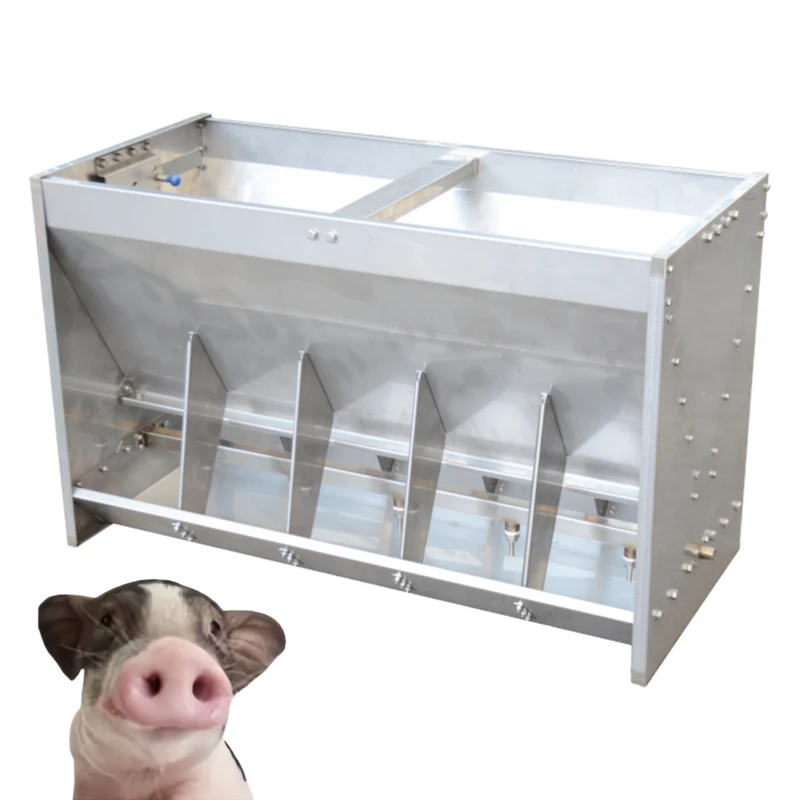 304-Stainless-Steel-Double-Sided-Automatic-Pig-Feeder-Animal-Feeder