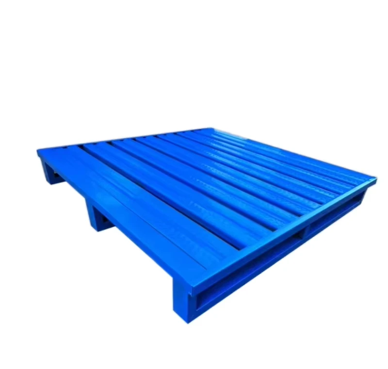 4-Way-Euro-Steel-Pallet-Durable-Single-Faced-Metal-for-Warehouses-Logistics-2-Tons-Dynamic-Load