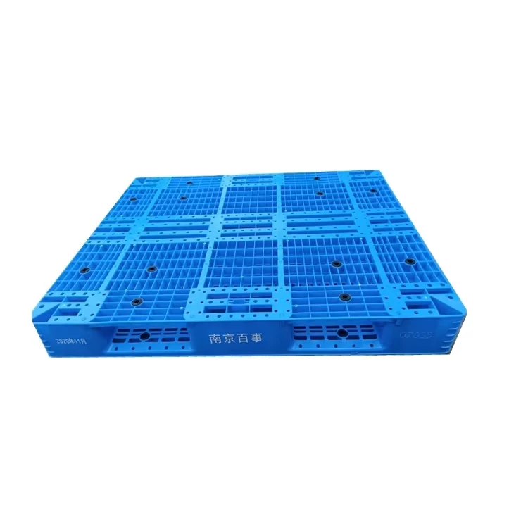 4-Way-Stacking-Euro-Standard-1200x800-Double-Faced-Plastic-Pallet-with-Steel-Tubes-Anti-Slip-Rubber-6T-Static-Load-Rackable