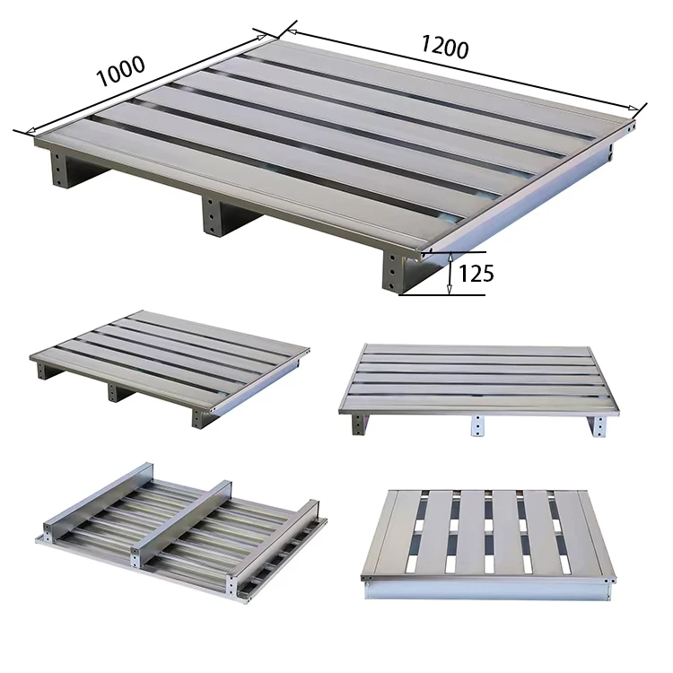 48-Inch-Large-Load-Capacity-Metal-Pallet-Powder-Painting-Returnable-And-Reusable-Warehouse-Transport-Equipment-Storage