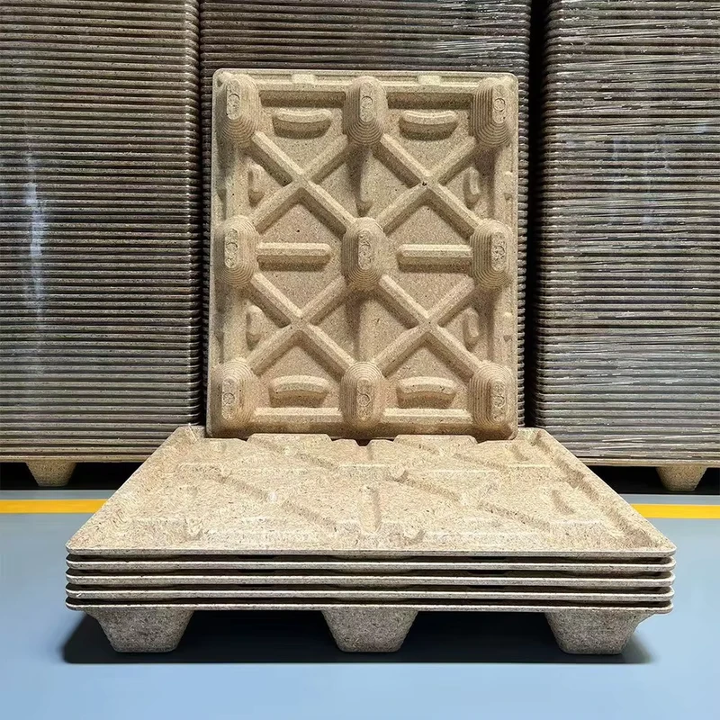 900x900x130mm-Small-Size-Presswood-Pallet-Stackable-Eco-Friendly-Molded-Wood-Fiber-Pallet