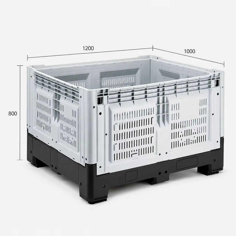 Agricultural-Bulk-Custom-Logo-Heavy-Duty-Collapsible-Plastic-Pallet-Boxes