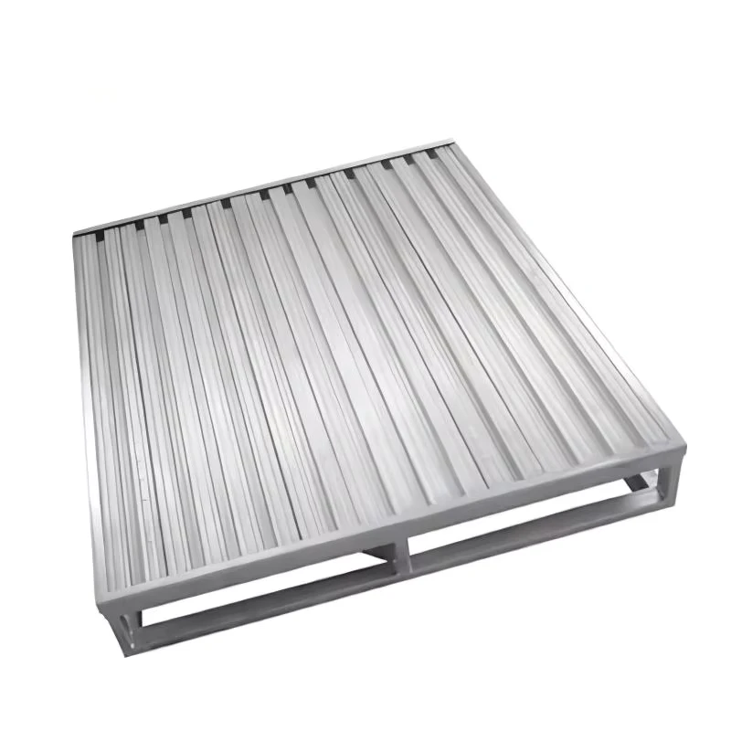 Automated-Warehouse-Pallet-Heavy-Duty-Zinc-Galvanized-Steel-4-Way-Industrial-Forklift-Pallet-1000kg-Capacity-for-Storage