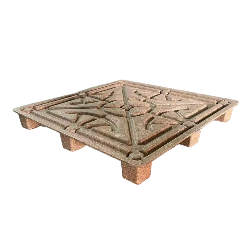 China-Factory-Wooden-Pallet-Wood-Chip-Pallets-Flat-Nine-Angle-Molded-Pallet