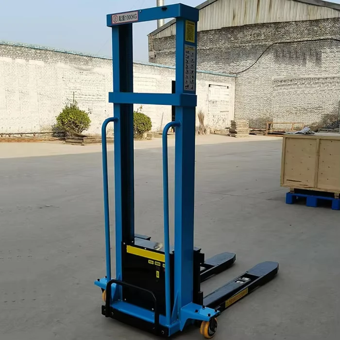 China-Made-Full-Electric-Self-Lifter-Pallet-Stacker-Easy-Operation-Self-propelled-Forklift-Electric-Stacker