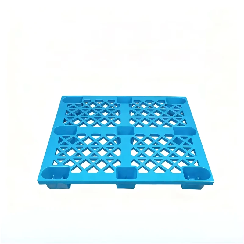 Cost-Effective-Single-Faced-4-Way-Plastic-Pallet-High-Quality-Strong-Structure-for-Industrial-Home-Warehouse-Use-on-a-Budget