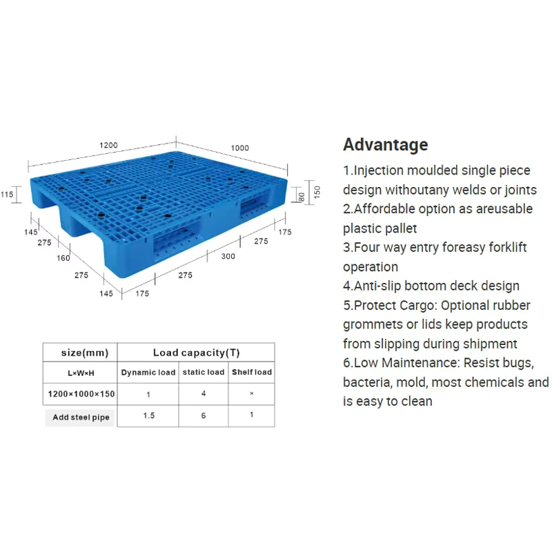 Custom-Color-Durable-Plastic-Pallets-Heavy-Duty-Warehouse-Large-Blue-Euro-Plastic-Pallet