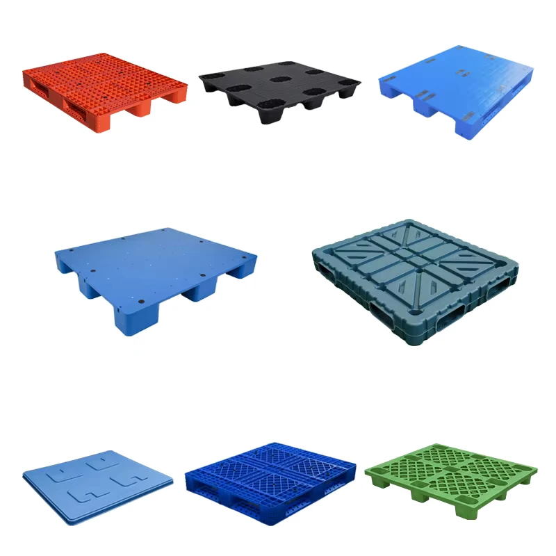 Custom-Color-Single-Faced-Industrial-Plastic-Pallet-HDPE-4-Way-Entry-Packing-Tray-Logistics-Transportation-Mixed-Pallet-Shipping
