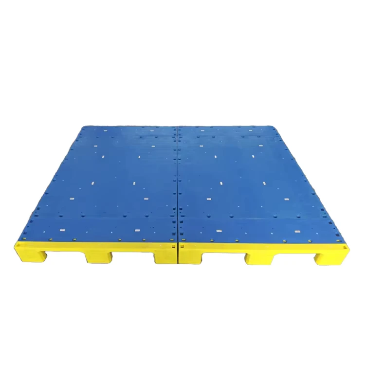 Custom-Eco-Friendly-Heavy-Duty-Plastic-Pallet-1550-2000mm-4-Way-Entry-Steel-Reinforced-Cold-Storage