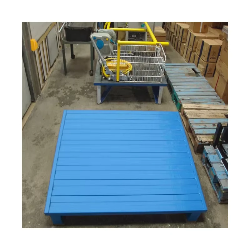 Custom-Heavy-Duty-Steel-Pallets-High-Performance-Galvanized-Surface-Stackable-2-Way-Entry-Powder-Coated-ISO-Certified-Storage
