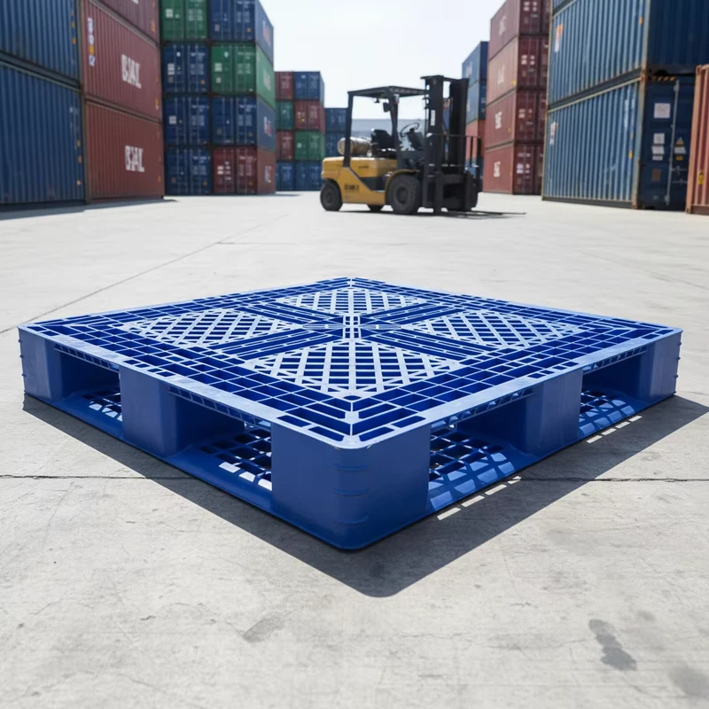 Custom-Industrial-4-Way-Heavy-Load-Euro-Plastic-Pallet-with-Logo-Cross-Rib-and-Grid-Design-Built-for-Your-Product-Weight