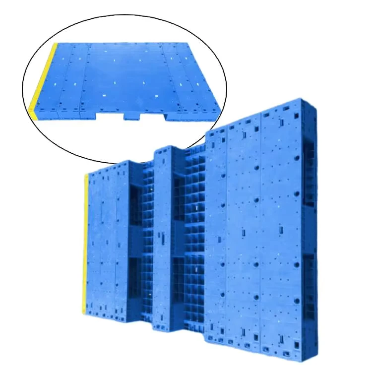 Custom-Plastic-Pallets-Heavy-Duty-1100-1850mm-Industrial-Pallets-3-Runner-Closed-Deck-Warehouse-Shipping