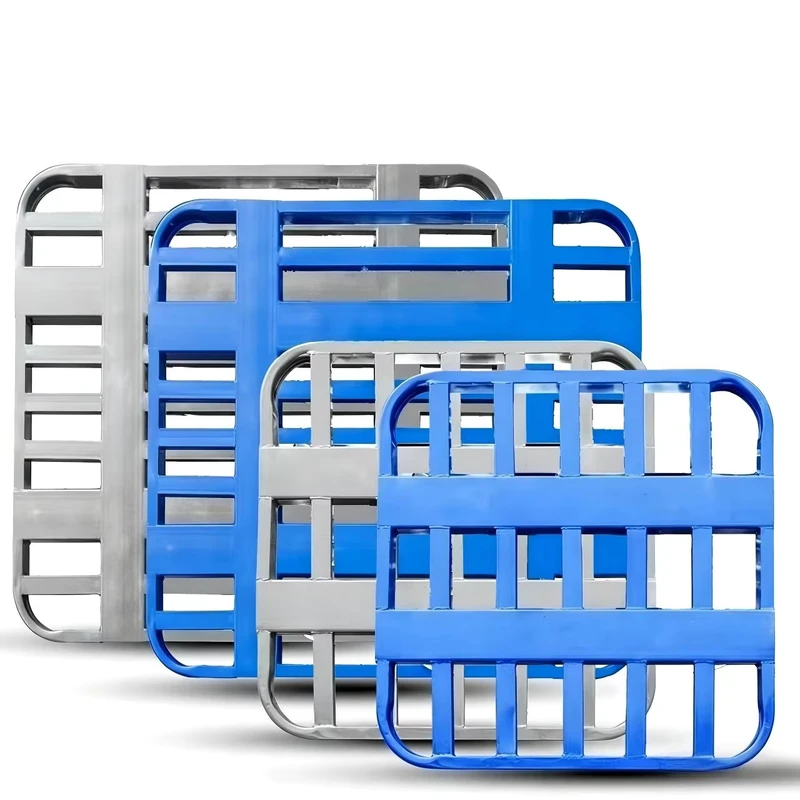 Custom-Size-Galvanized-Steel-Pallet-2000kg-Loading-Capacity-Stackable-Design-for-Warehouse-Storage