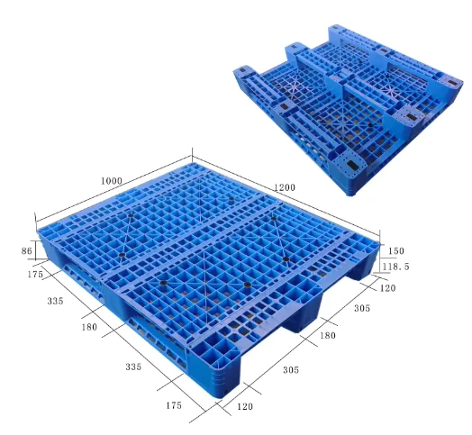 Customizable1200-1000-150mm-Heavy-Duty-Plastic-Pallet-Mould-Racking-European-Standard-Pallet-With-Steel-Core