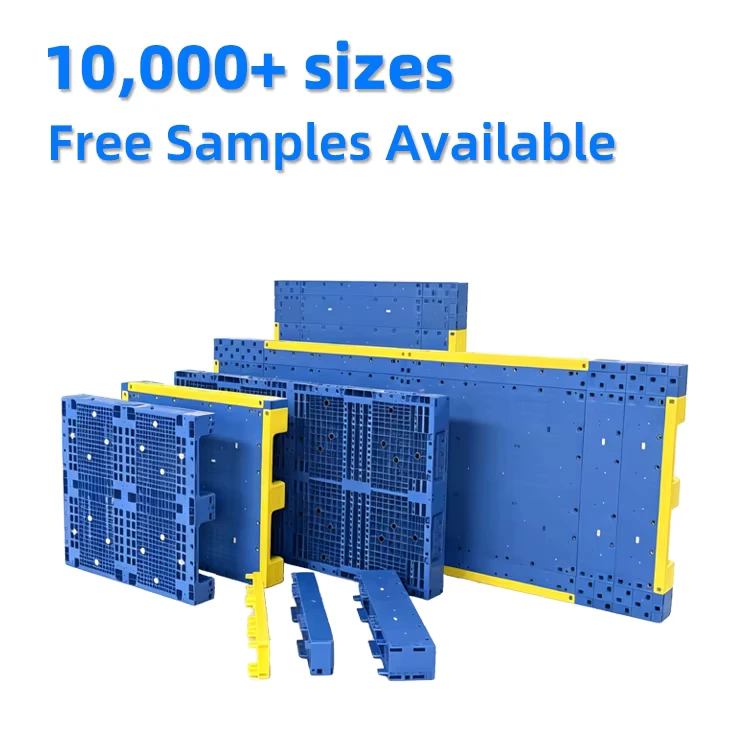 Customized-Assembled-Heavy-Duty-Plastic-Pallets-Recycled-Material-Double-Faced-4-Way-Entry-for-Warehouse