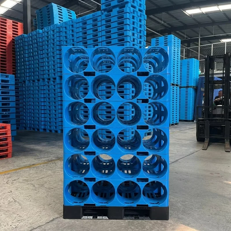 Customized-Color-Euro-Plastic-Pallet-1350-1150-140mm-for-Storage-in-Warehouses-Export-and-Logistics
