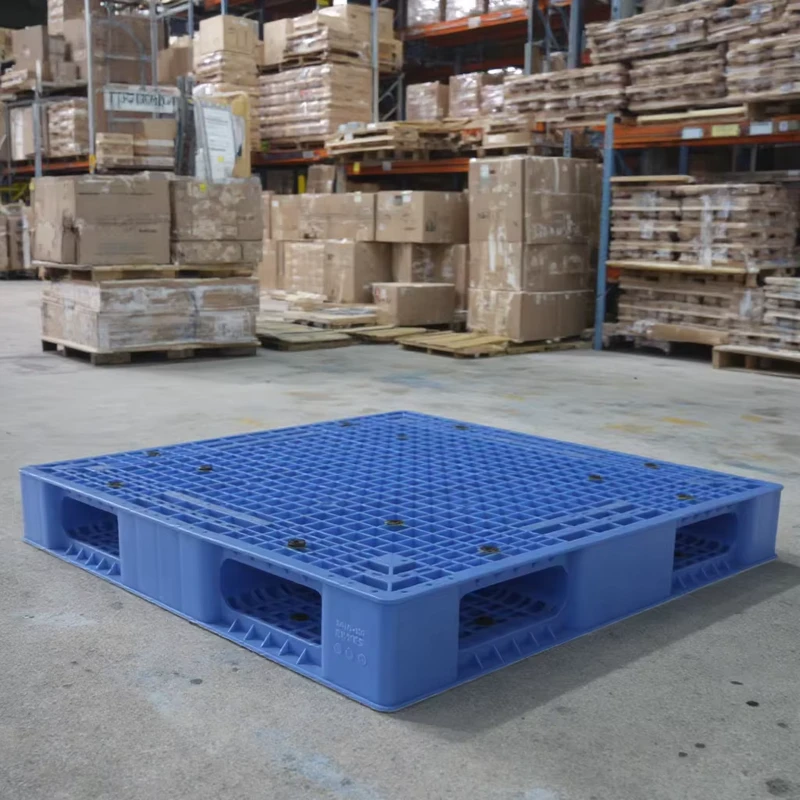 Customized-Euro-Pallet-Large-Heavy-Duty-Mesh-Grilled-Double-Faced-HDPE-Plastic-2-Way-Entry-Steel-Reinforcement-Eco-friendly-RFID