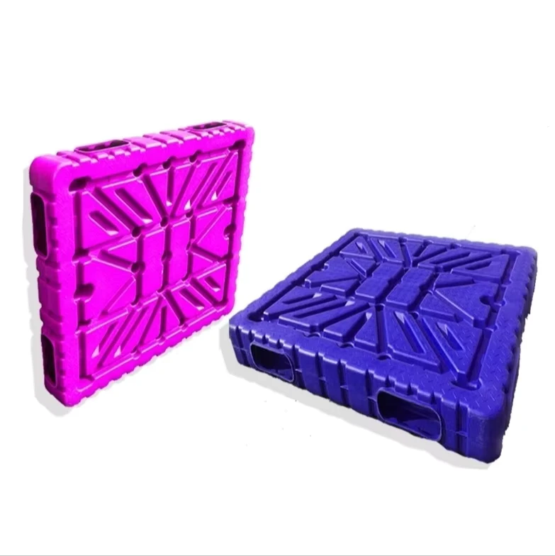 Customized-European-4-Way-Heavy-Duty-HDPE-Blow-Molded-Double-Sided-Plastic-Pallets-for-Logistics-Transportation-and-Warehouse