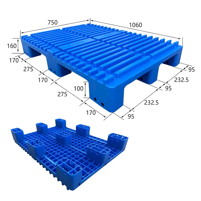 Customized-Heavy-Duty-Euro-Pallets-Single-Faced-4-Way-Plastic-Efficient-for-Printing-Industry-Company-Customized-Size