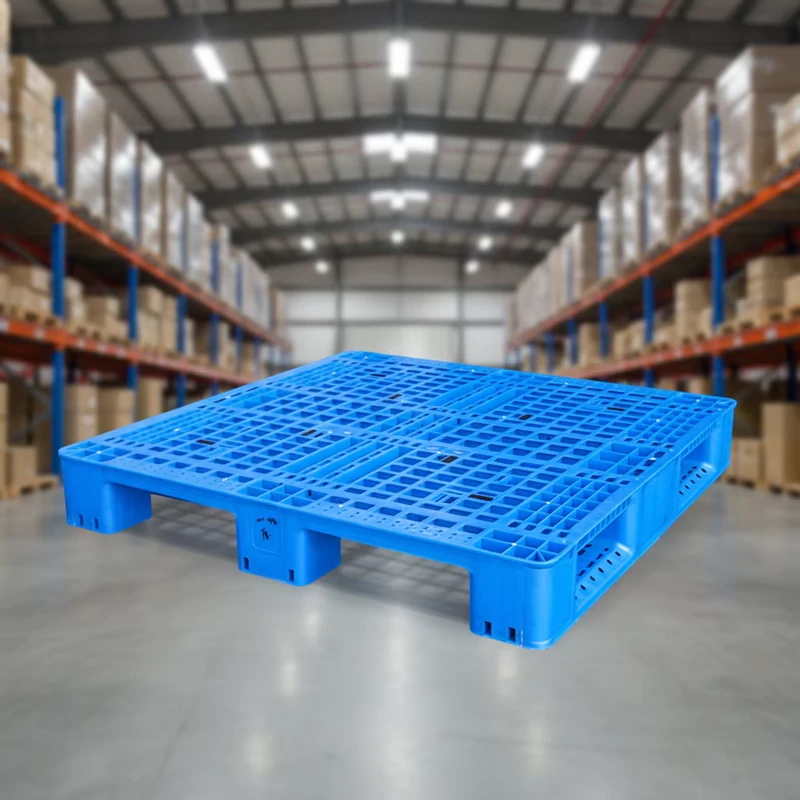 Customized-Industrial-Euro-Pallet-4-Way-Entry-Heavy-Single-Face-Virgin-HDPE-PP-Plastic-Large-Steel-Reinforced-RFID-Storage