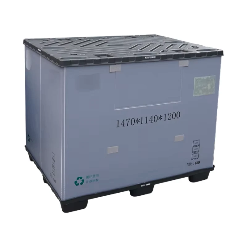 Customized-Size-PP-Plastic-Pallet-with-HDPE-Material-Lid-Foldable-Storage-Sleeve-Box