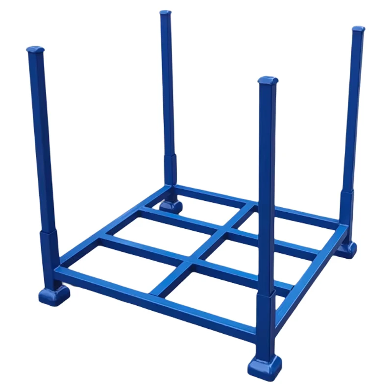 Detachable-and-Stackable-Steel-Pallets-Heavy-Duty-Portable-Warehouse-Storage-Crates-with-Posts-for-Efficient-Organization-1