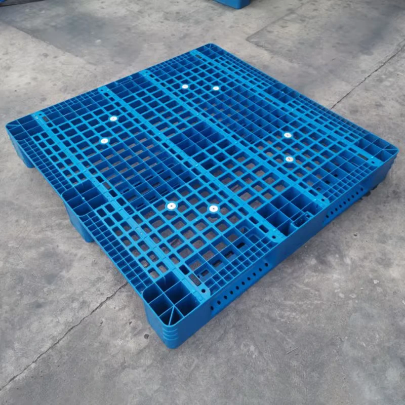 Durable-Eco-friendly-Heavy-Duty-Euro-Plastic-Pallet-1210-1200x1000x150mm-Grid-Deck-4-Way-Entry-Double-Faced-Port-Handling-1