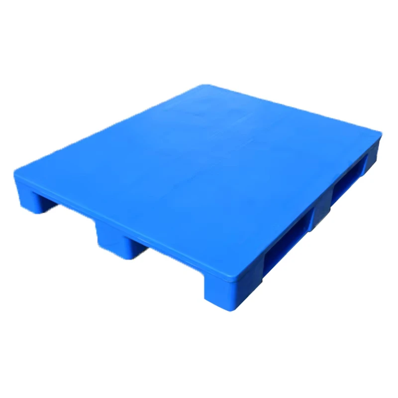 Durable-Industrial-Warehouse-Nestable-Stacking-Single-Faced-4-Way-Entry-Euro-Pallet-Heavy-Duty-HDPE-Hygienic-Plastic-Food-Grade