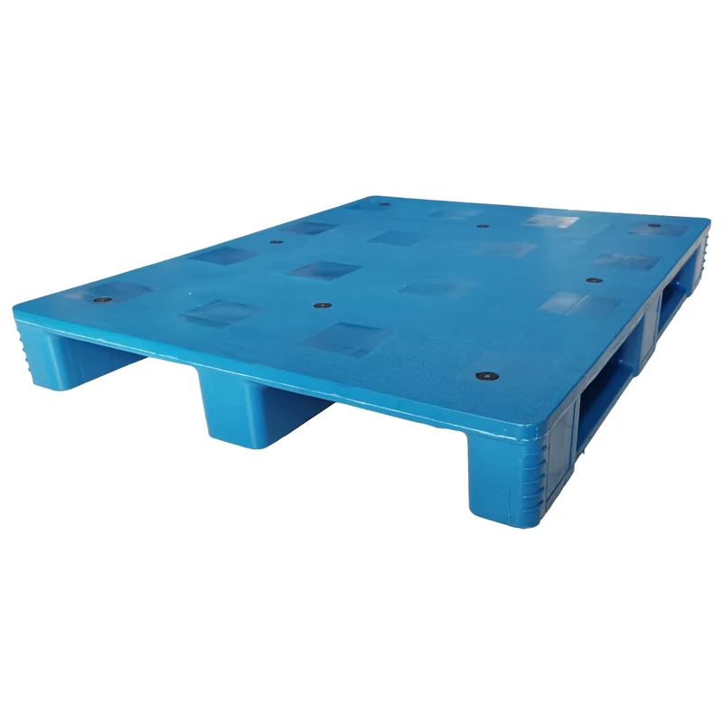 Durable-Large-Euro-Pallet-4-Way-Single-Faced-Stackable-Reversible-Plastic-1200x1000x150mm-Standard-Blue-ISO-Certified-6-Ton