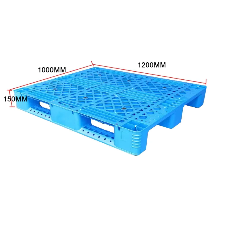 Eco-Friendly-Heavy-Duty-Euro-Pallet-Single-Face-4-Way-Entry-for-Transportation-Plastic-Pallets