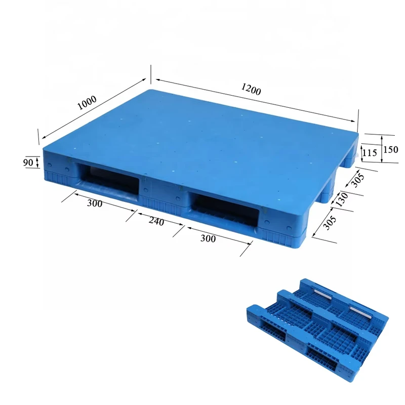 Eco-Friendly-Heavy-Duty-Recycled-Plastic-Euro-Pallets-with-4-Way-Entry-for-Efficient-Food-Hygiene-in-Logistics-and-Warehousing