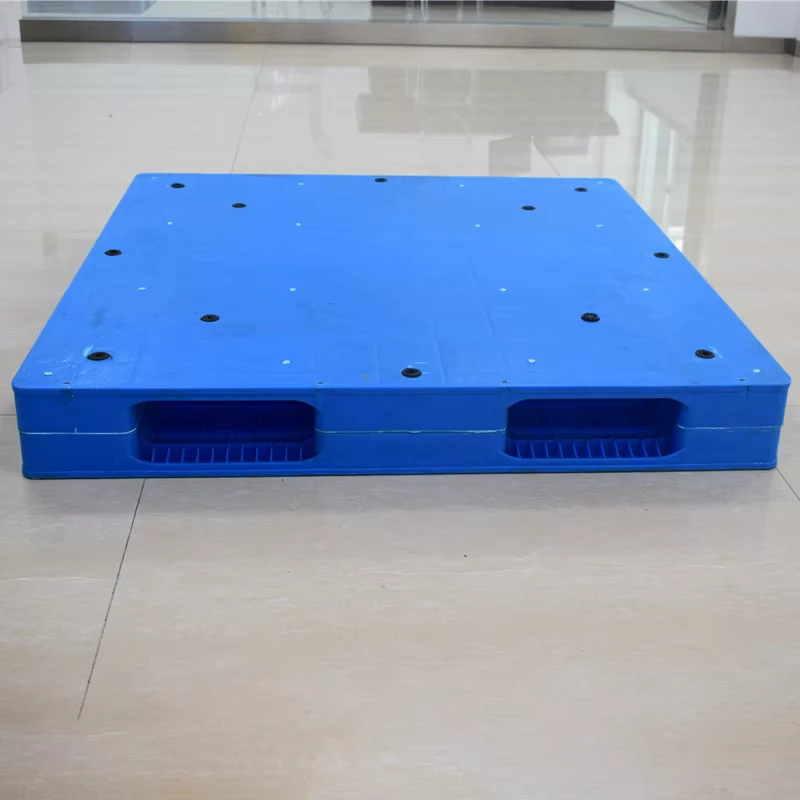 Eco-Friendly-Recyclable-Double-Flat-Plastic-Pallet-Sustainable-HDPE-Material-Anti-Aging-for-Global-Export-Freight-Handling