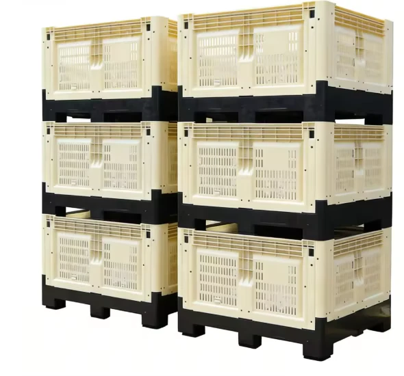 Eco-Friendly-Recyclable-HDPE-Plastic-Pallet-Heavy-Duty-4-Way-Entry-for-Cold-Chain-Logistics-Industrial-Storage