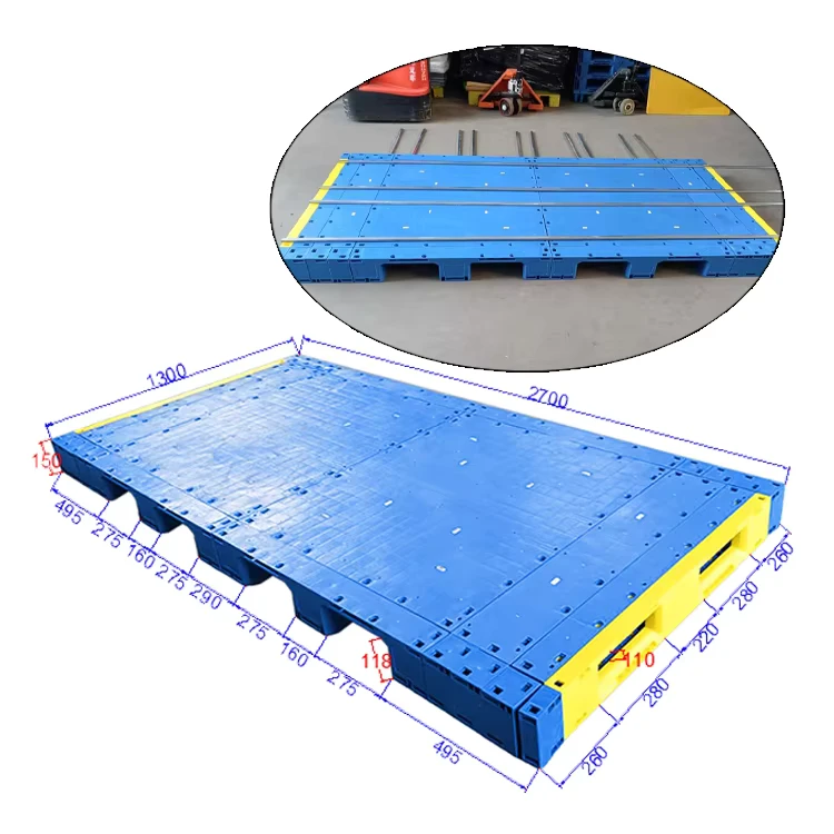 Eco-Friendly-Recycled-Plastic-Pallet-1300-2700mm-Durable-Reusable-Custom-Colors-Sizes-From-Factory