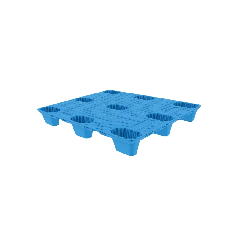 Eco-Friendly-Recycled-Polyethylene-Moulded-Heavy-Duty-Plastic-Pallets-1200-1000-145mm-Warehouse