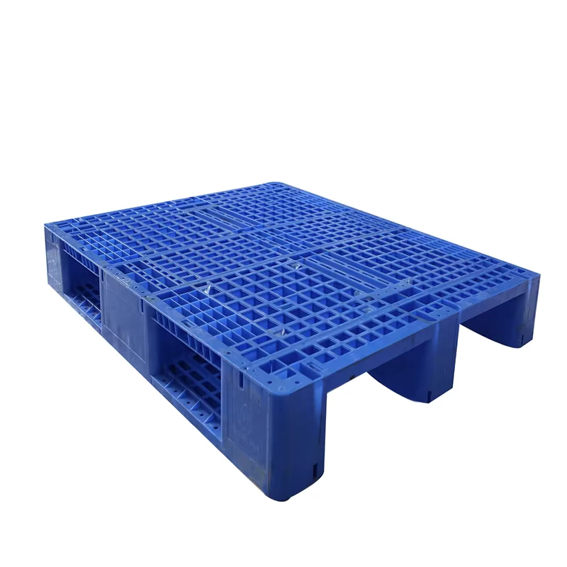 Eco-friendly-4-Way-Reinforced-HDPE-Plastic-Pallet-With-10-Steel-Cores-Single-Faced-5.0T-Static-Load-Capacity