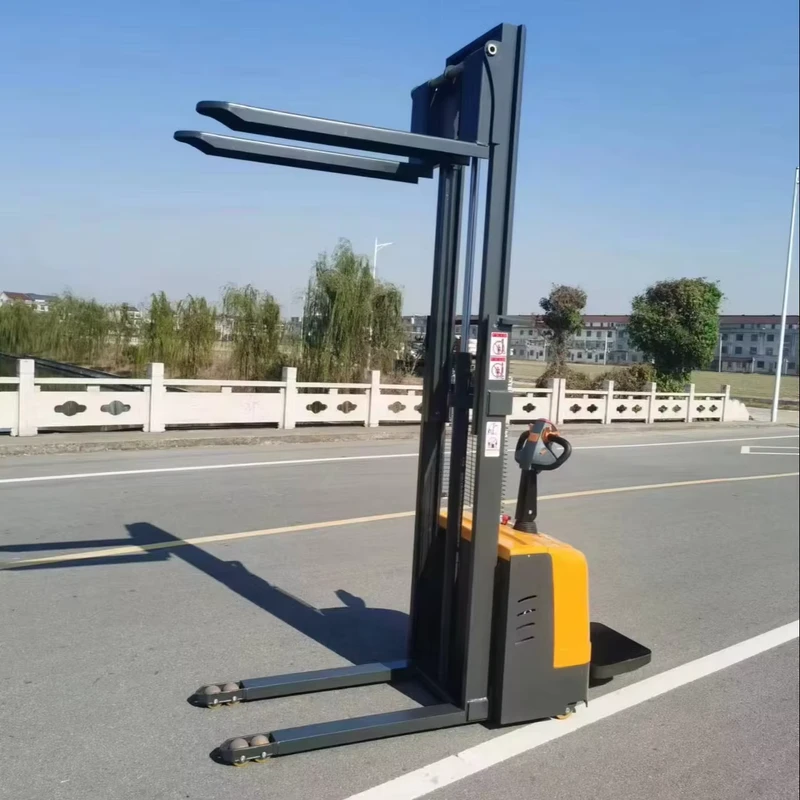 Electric-Pallet-Stacker-1Ton-2m-Lift-Walkie-Hydraulic-Stacking-Forklift