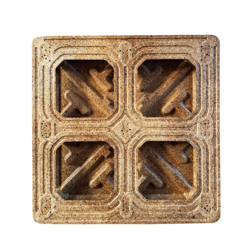 Factory-Custom-Recycle-Wood-Durable-Heavy-Duty-1100x1100x140mm-8500kg-Static-Green-Pallet-Reusable-Double-Faced-Industry