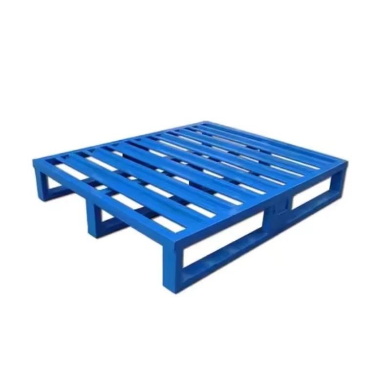 Factory-Direct-Industry-Warehouse-Stackable-Four-Way-Galvanized-Steel-Pallet-CE-Certified-1000kg-Capacity-Powder-Coated
