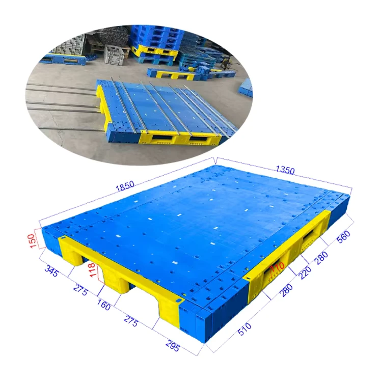 Food-Grade-Hygienic-HDPE-Plastic-Pallets-No-Mold-1850x1350mm-Alternative-Wood-Pallet-for-Warehouse
